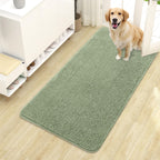 OLANLY Dog Door Mat for Muddy Paws 44x24, Super Absorbent Chenille Mud Mat