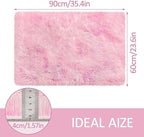 Small Area Rug for Bedroom 2x3ft Mini Tie-Dye Pink Fluffy Rug Mat Bedside Throw Rug for Kids Room Boys Teens Nursery Baby Dorm Living Room Home Decor Aesthetic Carpets