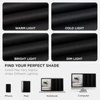 Joydeco Blackout Curtains 72 Inch Length 2 Panels Set, Thermal Insulated Long Curtains& Drapes 2 Burg, Room Darkening Grommet Drapes for Living Room Bedroom Window (W52 x L72 Inch, Black)