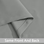 Yakamok Room Darkening Curtains 62x84 inch Length Dove Grey-Living Room