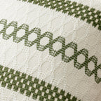 MIULEE Set of 2 Moss Green Boho Decorative Pillow Covers 18x18 Inch