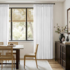 MIULEE Pinch Pleated White Thick Linen Curtains 102 Inches Long 2 Panels, Linen Texture Drapes for Living Room Bedroom, Pinch Pleat Memory Trained Back Tab Light Filtering Window Curtains with Hooks