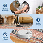 GarveeHome Terracotta Teal Washable 6x9 Area Rugs, Botanical Grove Vintage Cottagecore Non-Slip Rug for Living Room Bedroom Nursery Kitchen Low-Pile Retro Large Carpet