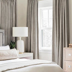 MIULEE 100% Blackout Linen Curtains for Bedroom 52x120 Inches Warm Taupe