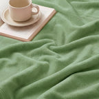 Bedsure GentleSoft Green Fleece Blankets Queen Size - Bed Blanket Soft Lightweight Plush Fuzzy Cozy Luxury Microfiber, Emerald, 90x90 inches