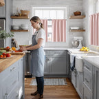 RYB HOME 100% Blackout Short Curtains for Small Window, Thermal Insulated Total Room Darkening Noise Reducing Curtains for Basement Bathroom RV Cars, 29 inches Wide by 30 inches Long, Baby Pink