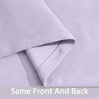 Yakamok Blackout Curtains Room Darkening Thermal Insulated Window Panels,Solid Grommet Top Drapes for Bedroom/Living Room(70Wx84L, Lilac, 2 Panels)