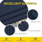 NICETOWN Navy Blue Blackout Curtains, Grommet Thermal Insulated Window Drapes Room Divider Blinds Sound Reducing for Living Room, W46 x L102, 2 Pieces