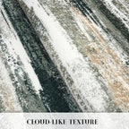 Lansny Modern Abstract Entryway Rug Indoor 2x3 Washable Rug Non-Slip Soft Small Area Rug Forest Green Kitchen Mats Thin Print Faux Wool Floor Carpet Throw Rugs for Entrance Bedroom