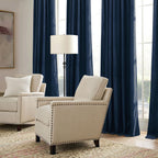 RYB HOME Velvet Curtains 102 inches Long, Extra Long High Ceiling Curtains