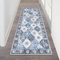 HEBE Hallway Runner Rug 2'x5', Washable Non Slip Kitchen Rug Runner