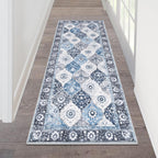 HEBE Hallway Runner Rug 2'x5', Washable Non Slip Kitchen Rug Runner