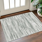 KOZYFLY Small Area Rug 2x3 Rug Entryway Rugs Modern Abstract Indoor Non-Slip Machine Washable Rug Grey Green, Dining Room Rug with Soft Low Pile for Living Room Bath Office Small Carpet Floor Mats
