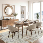 Washable Area Rug 8x10, Large Soft Abstract Rugs for Living Room Vintage 8x10 Area Rugs for Bedroom Dining Room Non-Slip Stain Resistant Under Table Gray Rust Rug
