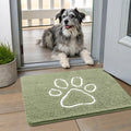 Smiry Dog Door Mat for Muddy Paws, Absorbent Non Slip Dirt Trapper, 24x16