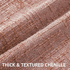 decorUhome Summer Pink Chenille Throw Pillow Covers 18x18 Set of 2 Textured Soft Cozy Slubby Couch Pillow Covers Modern Farmhouse Boho Decorative Pillow Cases for Bed Sofa Living Room