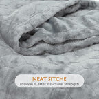 TOONOW Fleece Blanket Twin Size -320GSM Lightweight Fuzzy Soft Textured Flannel Blankets for Couch, Sofa, Bed, 60x80 inchs,Light Grey