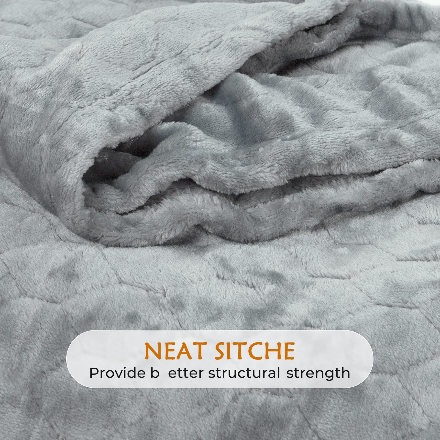 TOONOW Fleece Blanket Twin Size -320GSM Lightweight Fuzzy Soft Textured Flannel Blankets for Couch, Sofa, Bed, 60x80 inchs,Light Grey