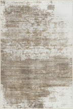 9x12 Area Rugs Washable Rug: Modern Abstract Living Room Rug Soft Anti-Skid Thin Carpet Indoor Floor Non-Shedding Carpets for Bedroom Dining Room Farmhouse Nursery Home Office Brown White