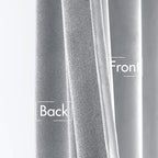 MIULEE Greyish White Velvet Curtains 96 inches 2 Panels - Luxury Blackout Curtains for Bedroom Living Room Thermal Insulated Super Soft Window Drapes Rod Pocket & Back Tab, W52 x L96 inches