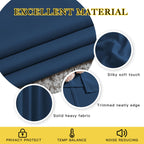 NICETOWN Bedroom Blackout Large Window Curtains - Room Darkening Energy Saving Thermal Insulated Grommet Room Divider Draperies for Living Room/Doorway (Moroccan Blue, W66 x L90, 2 Panels)