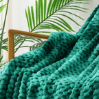 Exclusivo Mezcla 3D Fleece Twin Size Blanket for Bed, Tie-dye Teal