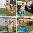 OLANLY Dog Door Mat for Muddy Paws 36x24, Super Absorbent Chenille Mud Mat