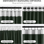 RYB HOME Elegant Green Velvet Curtains 84 inches Long, Light Blocking, Thermal Insulated, Stylish Velvet Drapes with Hook Belt for Cozy Home Aesthetics, 52" W x L102 L, 2 Panels Set