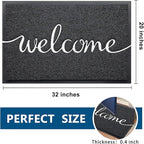 EARTHALL Funny Welcome Mats Outdoor, Front Door Mat for Outside Entry, Doormat Outside/Inside Entrance, Front Door Rugs for Entryway Indoor, Outdoor Mats for Home Entrance, Front Porch Decor 20"x32"