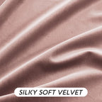 RYB HOME Dusty Pink Velvet Curtains 102 inches with Hook Belt, Soft Fabric Room Darkening Thermal Insulated Luxurious Home Decor Curtains for Living Room Bedroom, W 52" x L 102", 2 Panels Set