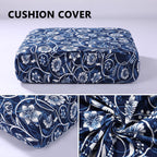 hyha Printed Couch Cushion Covers, Sofa Covers Washable for 3 Cushion Couch