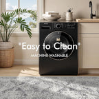 3x6 Washable Hallway Runner Rug - Non Slip Kitchen Runner Rugs with Rubber Backing Vintage Low-Pile Carpet Runners for Entryway Dining Room Laundry Room Home Decor (Distessed Grey)
