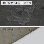 ISSUNTEX Double Protection 100% Waterproof Loveseat Sofa Covers for Living Room, Couch Covers for 2 Cushion Couch Sofa, Reversible Furniture Protector Sofa Cover for Dogs (Loveseat, Dark Gray/Beige)