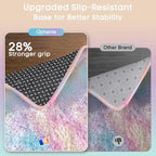 Ophanie Rainbow Colorful Rugs for Living Room 5x8, Unicorn Fluffy Shag Fuzzy Plush Soft Carpets, Floor Shaggy Area Rugs for Bedroom, Carpet for Kids Girls Dorm Nursery Home Decor Aesthetic