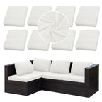 SUKAIKEQA 8PCS Patio Cushion Covers.Patio Furniture Couch SeatSlipcovers