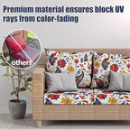 8Pcs Stretch Patio Cushion Covers, Outdoor Couch & Sofa Replacement Slipcovers for Patio Furniture Cushion Covers, Washable Reusable Furniture Protector