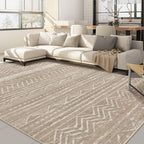 Nakagishi Boho 10x12 Area Rug Living Room Rugs Machine Washable Dark Brown