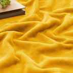 BEDELITE Fleece Blanket King Size Blankets for Bed, Luxury Plush Cozy Fuzzy Blanket 108x90 inches, Super Soft Warm Lightweight Throw Blanket All Seasons Suitable, Yellow