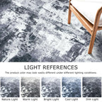 KOZYFLY Abstract Entryway Rug 2x3 Washable Door Mat Indoor Multi-Grey