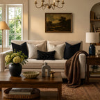GIGIZAZA Black Velvet Pillow Covers 16x16 Decorative Pillows Pack of 2