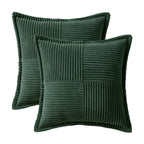 MIULEE Decorative Throw Pillow Covers for Couch 18x18 Inch Dark Green