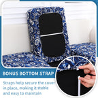 hyha Printed Couch Cushion Covers, Sofa Covers Washable for 3 Cushion Couch