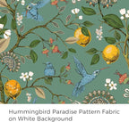 Topfinel Sage Green Blackout Valance Curtains 18 Inch Length Farmhouse Rustic Hummingbird Lemon Printed Grommet Home Fashion Valance for Kitchen Bathroom, Energy Saving Grommet Half Window Set of 2