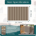 Front Door Mat Outside Entrance - 2x3 Brown Beige Striped Non-Slip Washable Doormat Indoor Outdoor Mat Entry Rug Small Layered Area Rug for Entryway Kitchen Front Porch Decor