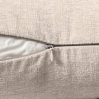 MIULEE Pack of 2 Couch Throw Pillow Covers 20x20 Inch Soft Light Brown Chenille Pillow Covers for Sofa Living Room Solid Dyed Pillow Cases