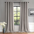 MIULEE Velvet Curtains Silver Grey 52 x 84 Inch Length Set of 2