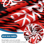 hyha Printed Couch Cushion Covers, Floral Sofa Covers Washable for 3 Cushion Couch, Stretch Pattern Outdoor Cushion Covers for Patio Furniture with Elastic Bottom(Large, Checkered Snowflake)