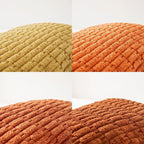 Fancy Homi Set of 4 Burnt Orange Fall Lumbar Rectangle Decorative Throw Pillow Covers 14x24 Inch for Couch Bed Chair, Farmhouse Boho Room Decor, Soft Fuzzy Thick Corduroy Textured Cushion Case 35x60cm