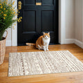 2x4 Runner Rug Washable Moroccan: Non Slip Entryway Throw Rugs Beige