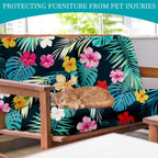 12 Piece Outdoor Cushion Covers, Patio Sofa Cushion Covers, Stretch Fit